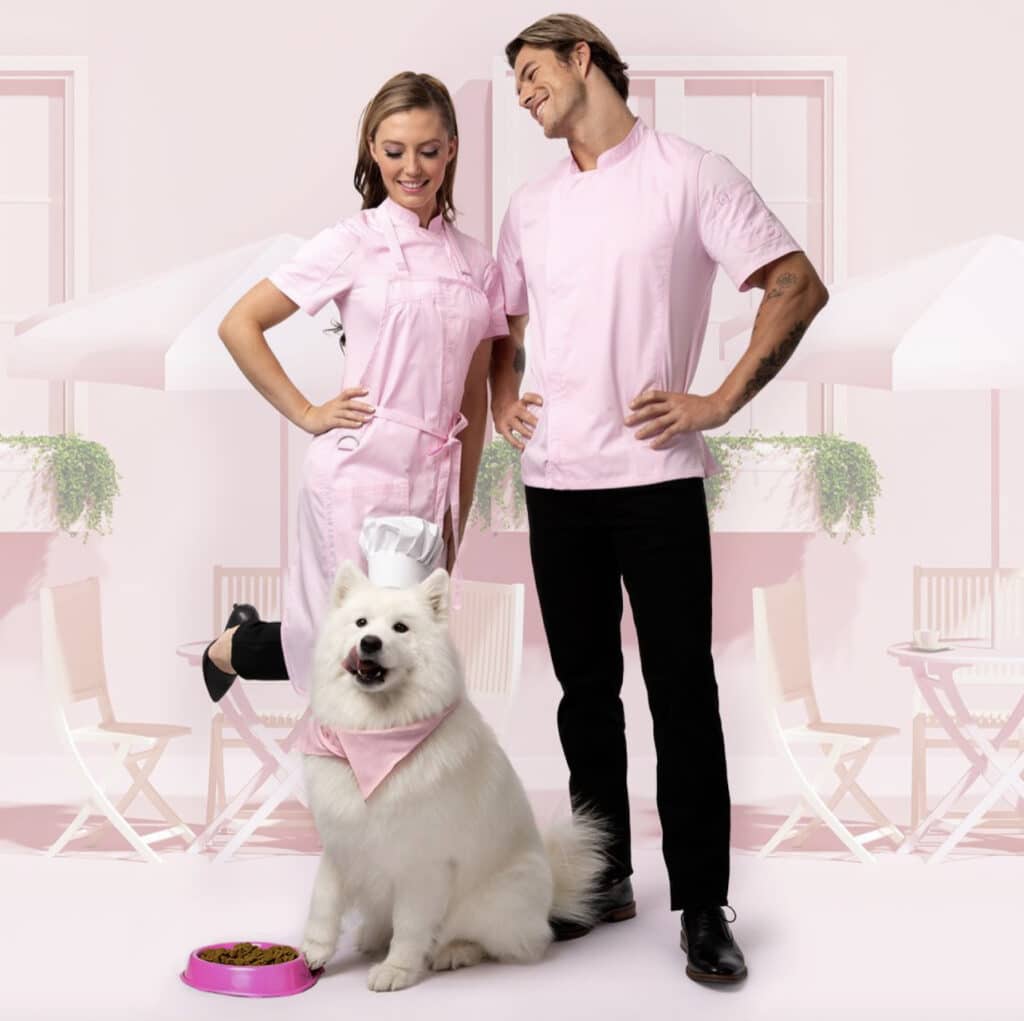 roze schort brio 1