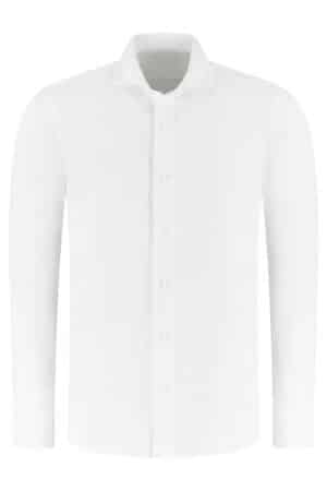 Heren blouse Hotel wit travelstof 1