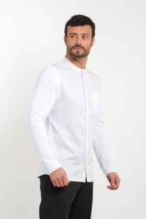 koksbuis Ithurria slim fit stretch wit 9