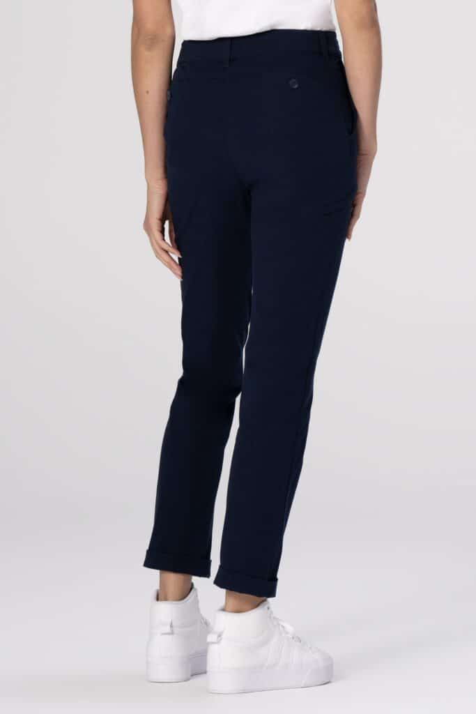 Chino stretch travelstof dames broek pec04w-blk-6