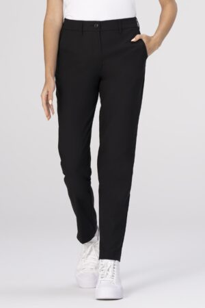 Chino stretch travelstof dames broek pec04w-blk-2