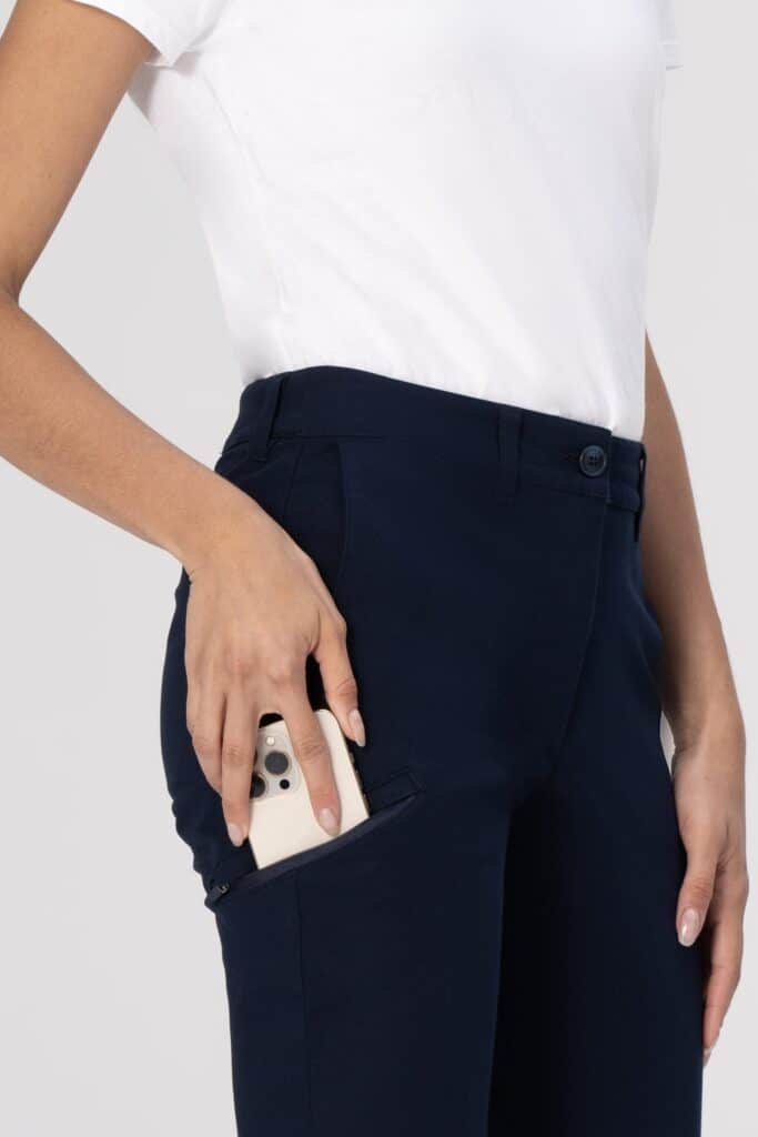 Chino stretch travelstof dames broek pec04w-nav-5