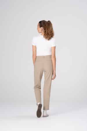 Chino stretch travelstof dames broek pec04w-khaki 14