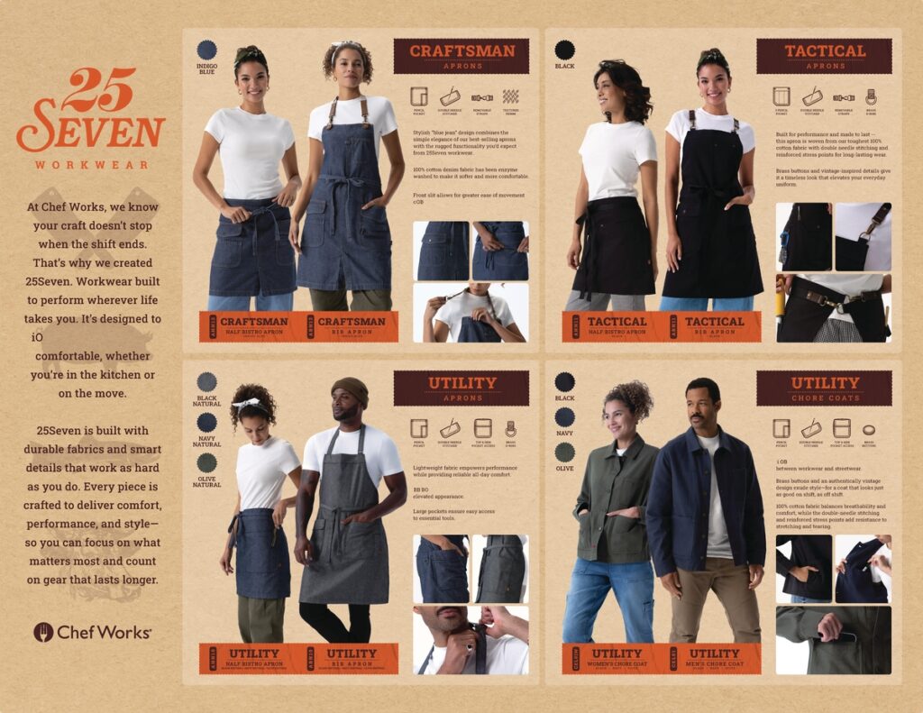 Werk kleding en work wear van Chef Works