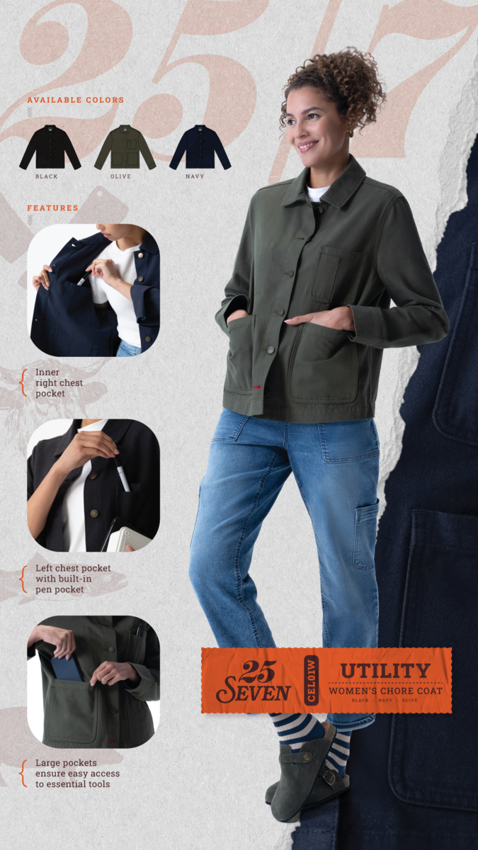 bediening kleding CEL01W Utility Coat