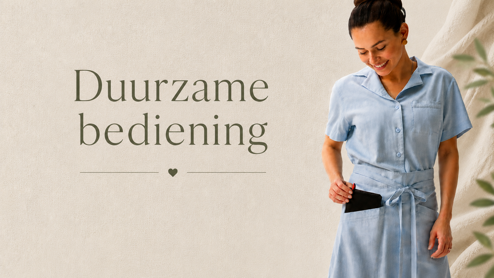 Sloven duurzaam voor de bediening en terras